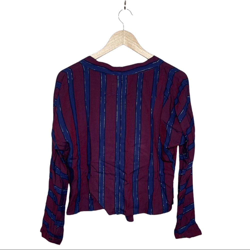 Rails Sloane Blouse In Janeiro Stripe, Front Tie … - image 3